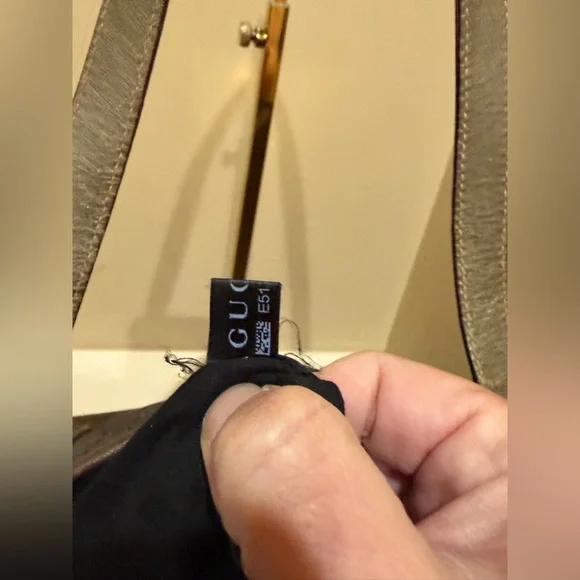 Gucci Metallic Monogram Zip Top Tote Bag - Picture 13 of 14